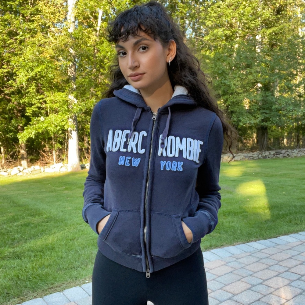 Abercrombie & Fitch, Navy blue jacket, size Medium